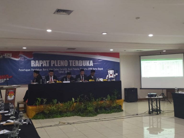 Pleno Kpu Depok Tetapkan 50 Kursi Dari Semua Partai