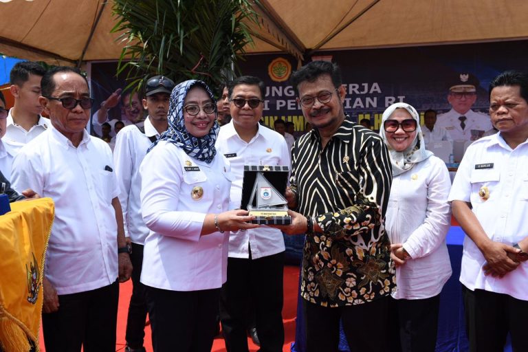 Mentan Syahrul Tanam Jagung bersama di Mamuju, Sulbar