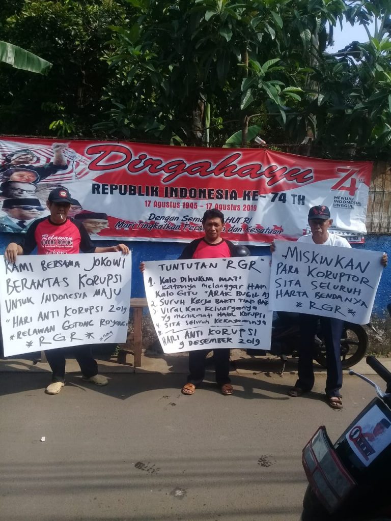Peringati Hari Anti Korupsi Dengan Demo,RGR Minta Koruptor di Hukum Berat