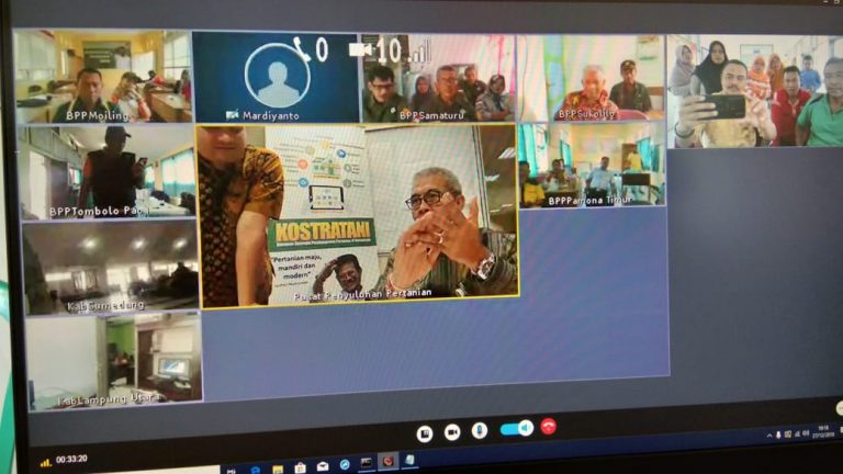 Uji Coba Telecoprensi Dengan Tujuh BPP Se Indonesia Berjalan Sukses, Kadistan Tolitoli: Program Konstratani Majukan Pertanian Indonesia