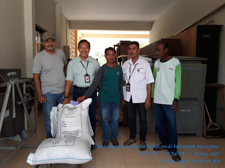 Kadistan Tolitoli Dampingi Poktan Terdampak Banjir, Terima Bantuan Benih Infari