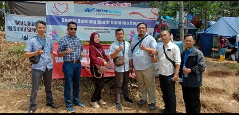 WOM Finance Salurkan Bantuan Kepada  Korban Bencana Longsor di Bogor