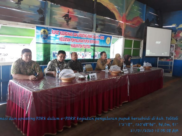 Kadistan Tolitoli Gelar Rapat Kordinasi dan Sosialisasi Kartu Tani