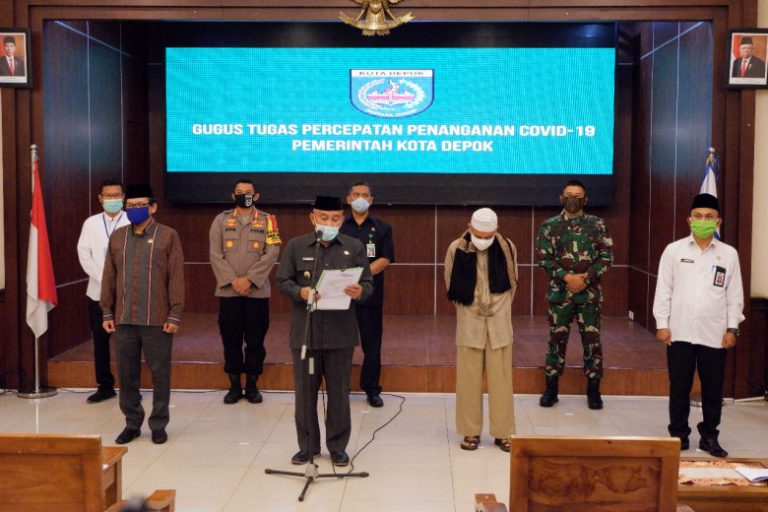 Maklumat Bersama, Wali Kota Depok Minta Sholat Idull Fitri Hingga Takbir Keliling Ditiadakan