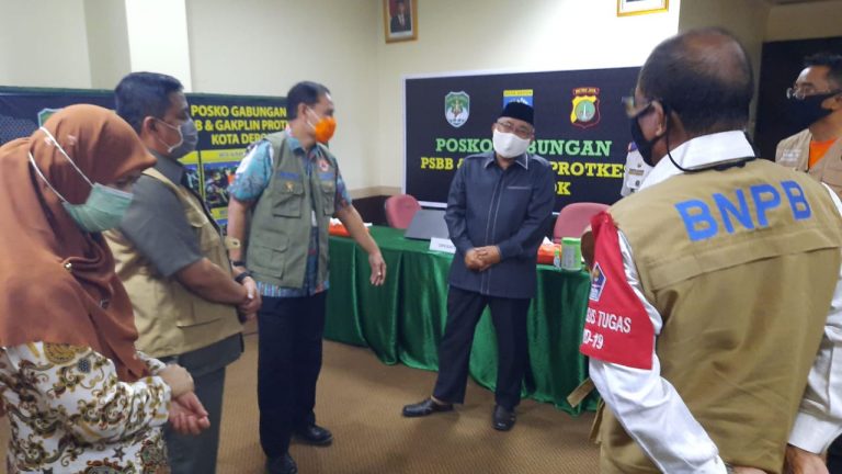 Cek Kesiapan PSBB Proporsional Dan AKB,Tim Gugus Tugas Covid-19 Pusat Sambangi Pemkot Depok
