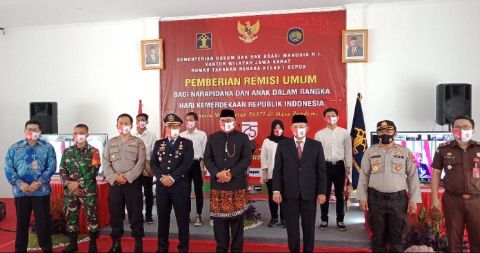 HUT Kemerdekaan ke 75, Ratusan Napi Di Lapas Cilodong  Dapat Remisi