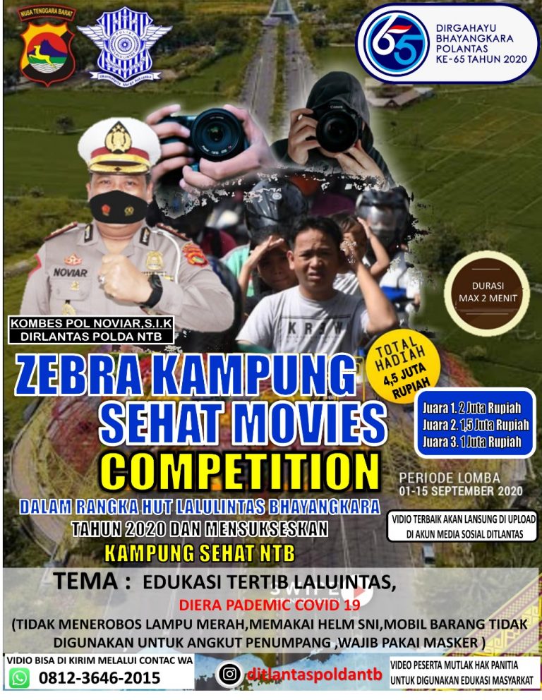 Sambut HUT Polantas, Ditlantas Polda NTB Adakan Lomba Video Pendek