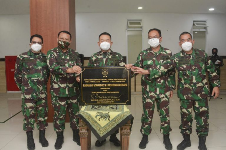 Pangdam Jaya Resmikan Ruang VIP RS TK II Moh Ridwan Meuraksa