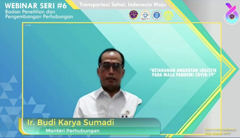 Menhub: Ditengah Pandemi, Dibutuhkan Kebijakan Jamin Logistik Terjaga Baik