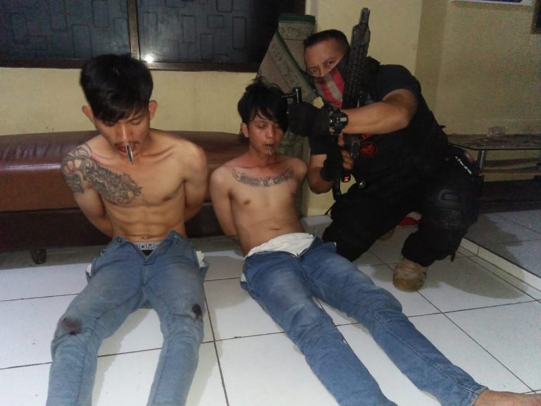 Tim Jaguar Polrestro Depok Bekuk Dua Pelaku Curanmor di Cilodong
