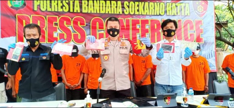 Modus Beli Bubur, 1 Pelaku Ranmor dan 9 Penadah Diringkus Polisi Polres Bandara