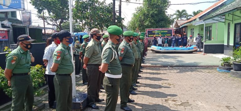 Koramil Limo Latih 50 Warga Jadi Relawan Siaga Bencana