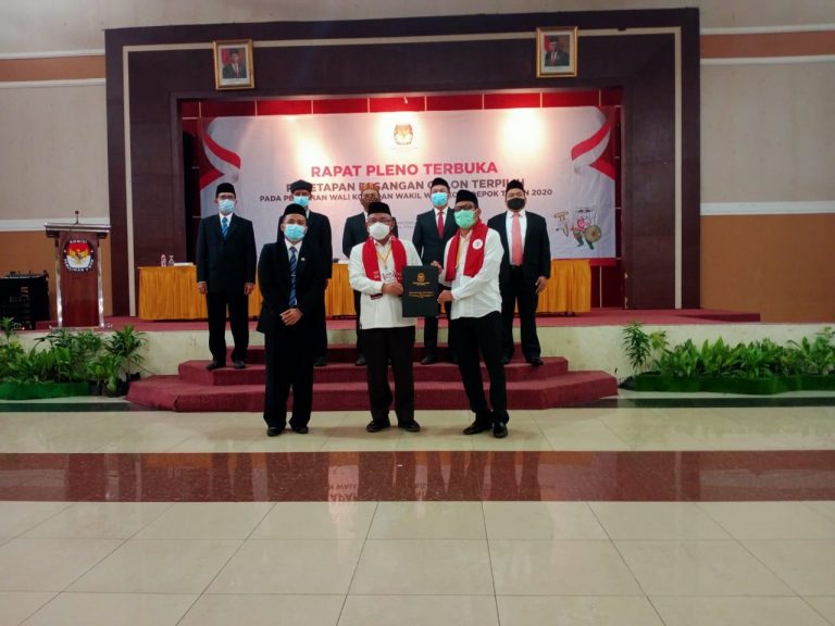 KPU Tetapkan Idris-Imam Wali Kota dan Wakil Wali Kota Depok Terpilih