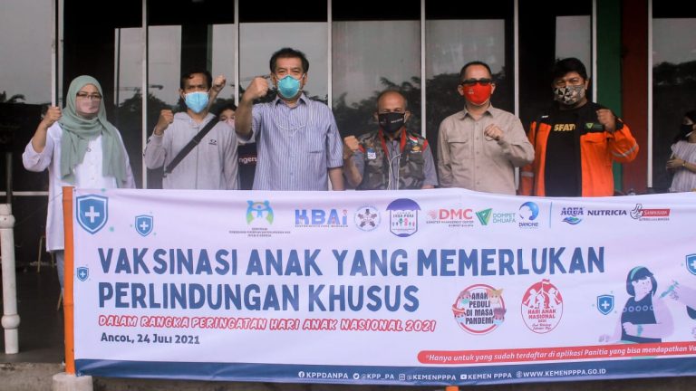 HAN, Ratusan Anak Panti Asuhan Depok-Bogor Ikuti Vaksinasi di Ancol