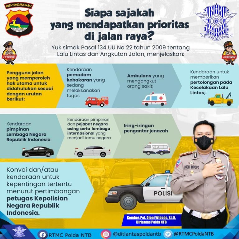 Dirlantas NTB, “Jika Mobil Damkar Lewat, Perhatikan Ini”