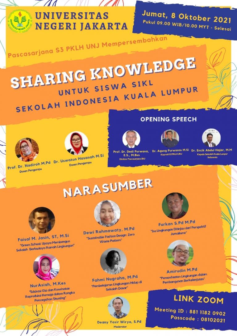 Zero Waste dan Permainan Tradisional Jadi Tema Pembicaraan Dalam Kegiatan Sharing Knowledge Mahasiwa PKLH UNJ di Sekolah Indonesia Kualalumpur