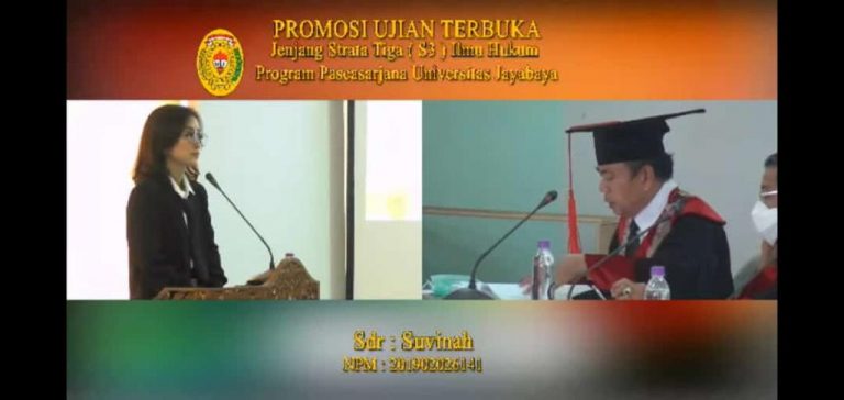 Meski Kesibukan Padat Sebagai Notaris, Suvinah Raih Doktor Ilmu hukum Dengan Predikat Cumlaude
