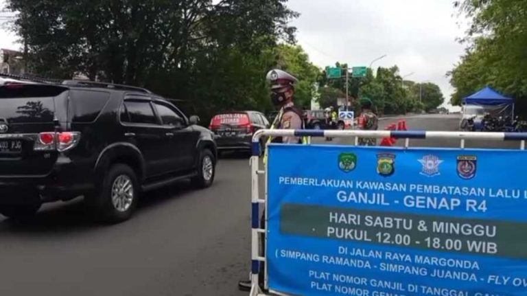 Ini Enam Pos Pemeriksaan Kendaraan Dalam Uji Coba Ganjil Genap di Jalan Margonda Depok