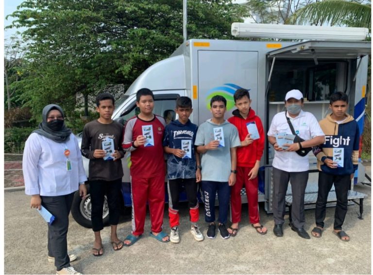 Layanan Mobil Keliling Tirta Asasta Disambut Baik Warga di acara HLUN Ke-26