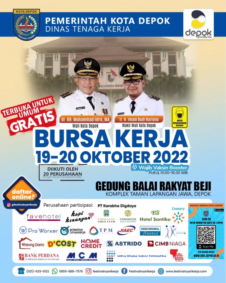 Atasi Pengangguran, Disnaker Depok Bakal Gelar Bursa Kerja