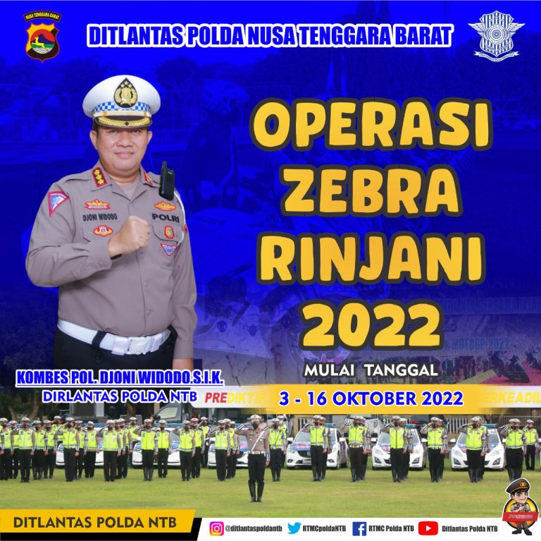Akan Berlangsung Operasi Zebra Rinjani 2022, Catat 7 Jenis Pelanggaran yang Akan ditindak