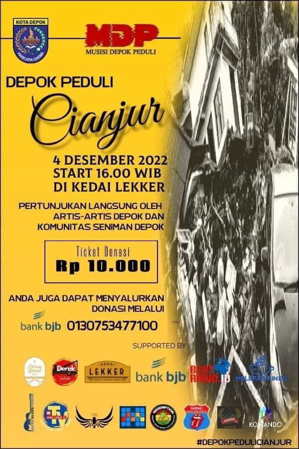 Peduli Cianjur, PWI dan Musisi Depok Bakal Gelar Pertunjukan Musik