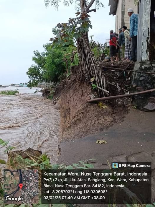 Banjir Besar di Bima, Warga Sangiang Cemas Tebing Sungai Kian Tergerus