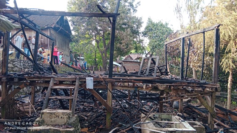 Satu Rumah di Desa Tawali Wera Ludes Terbakar