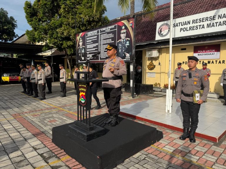 Kapolresta Mataram Pimpin Upacara Hari Kesadaran Nasional, Ajak Personel Jaga Kamtibmas dan Keutuhan Bangsa