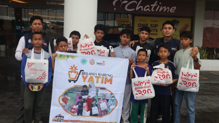 Hadirkan Kebahagian Anak Yatim,Lazismu NTB Laksanakan Kegiatan Belanja Bareng