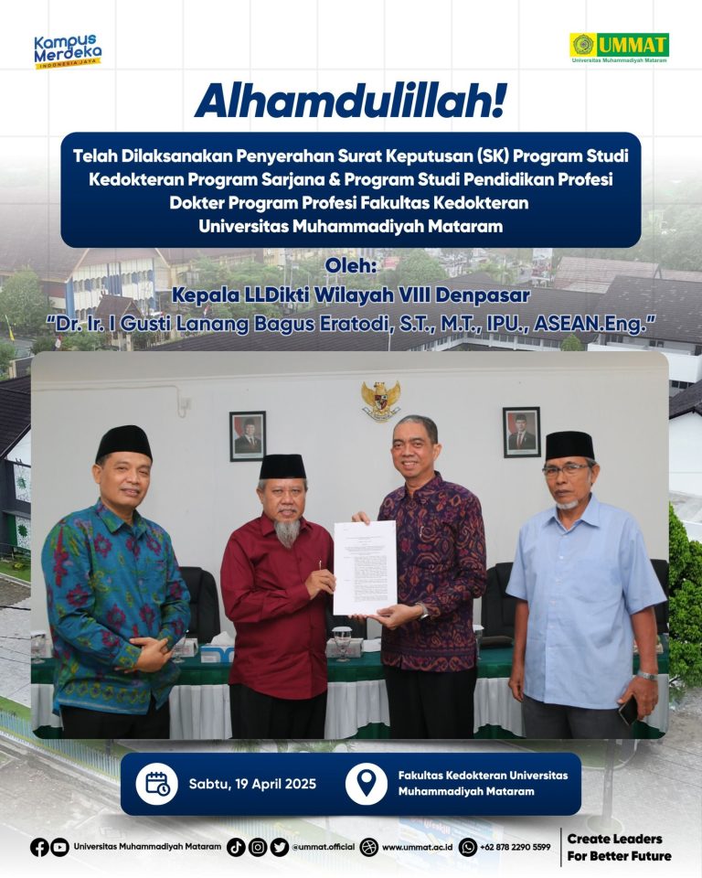 UMMAT Terima SK Pendirian Fakultas Kedokteran, Siap Cetak Dokter Profesional Berbasis Nilai Islam
