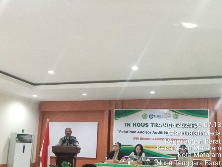 Drs. H. Abdurahman, M.M. Terpilih dan Diangkat Sebagai Wakil Rektor I Universitas Muhammadiyah Mataram
