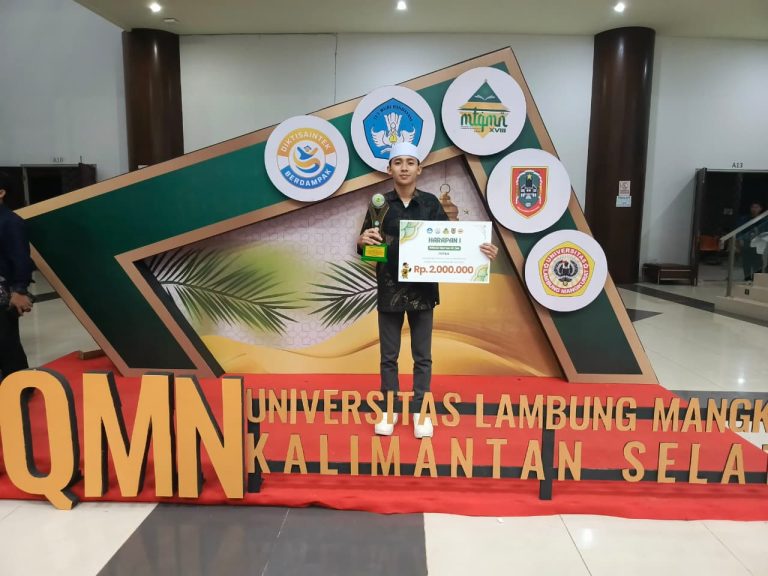 UMMAT Ukir Prestasi Qur’ani: Minwar Hadi Raih Juara Harapan I Hifzil Quran 10 Juz Putra di MTQMN 2025