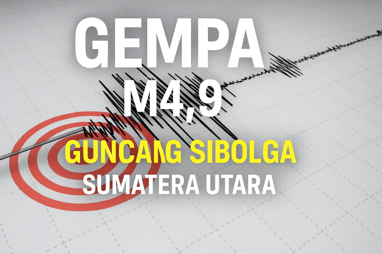 Sibolga Digetarkan Gempa M4,9, Sumber dari Zona Megathrust Sumatra