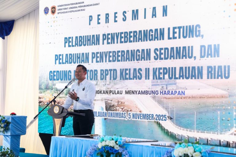 AHY Resmikan Pelabuhan Letung: Konektivitas Jadi Kunci Pemerataan Indonesia