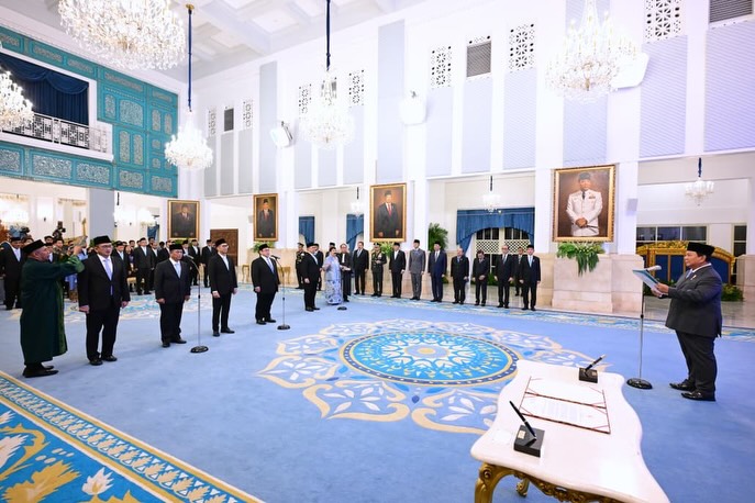 Presiden Prabowo Lantik Enam Duta Besar LBBP RI untuk Negara Sahabat