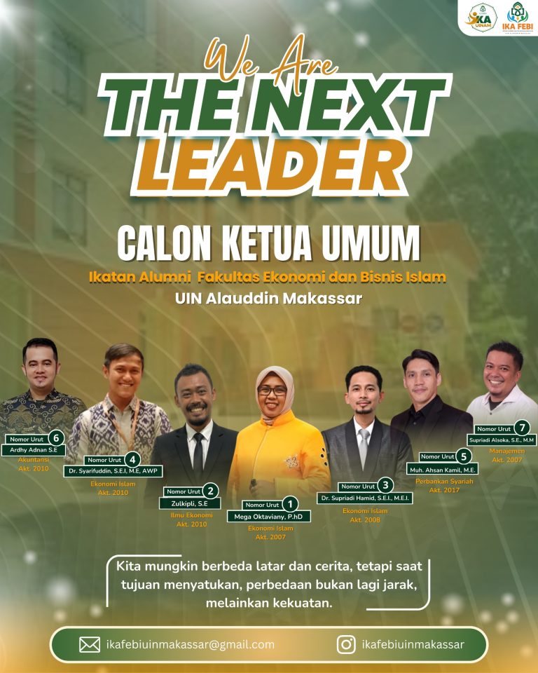 Antusiasme Tinggi Alumni, MUBES IKA FEBI UINAM Hadirkan 7 Calon Ketua dari Berbagai LatarJurusan