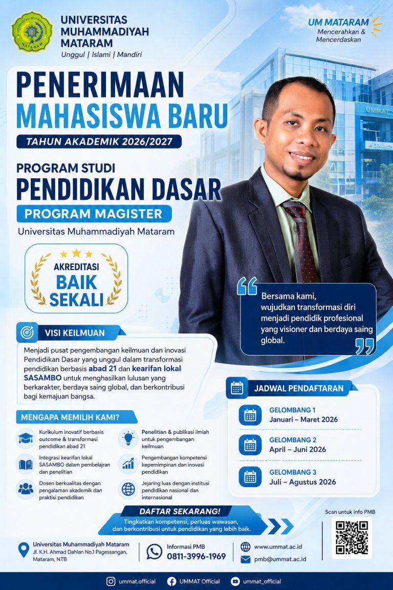 UMMAT Buka Pendaftaran S2 Pendidikan Dasar 2026/2027, Siapkan Pendidik Unggul Berbasis Inovasi