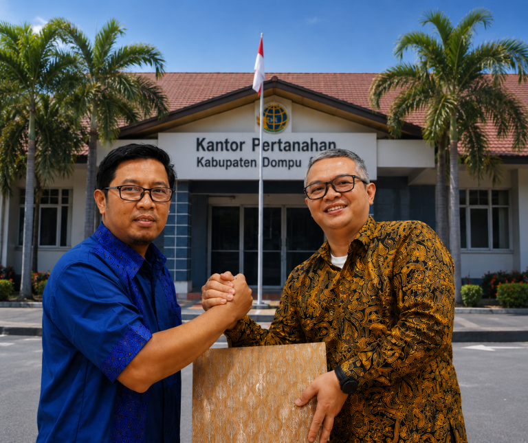 Serah Terima Jabatan Digelar, Wahyu Andika Resmi Pimpin Kantor Pertanahan Dompu