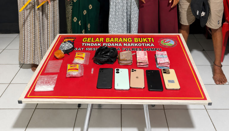 Operasi Penegakan Hukum di Dompu Berujung Pengamanan Tujuh Terduga Pelaku Narkotika