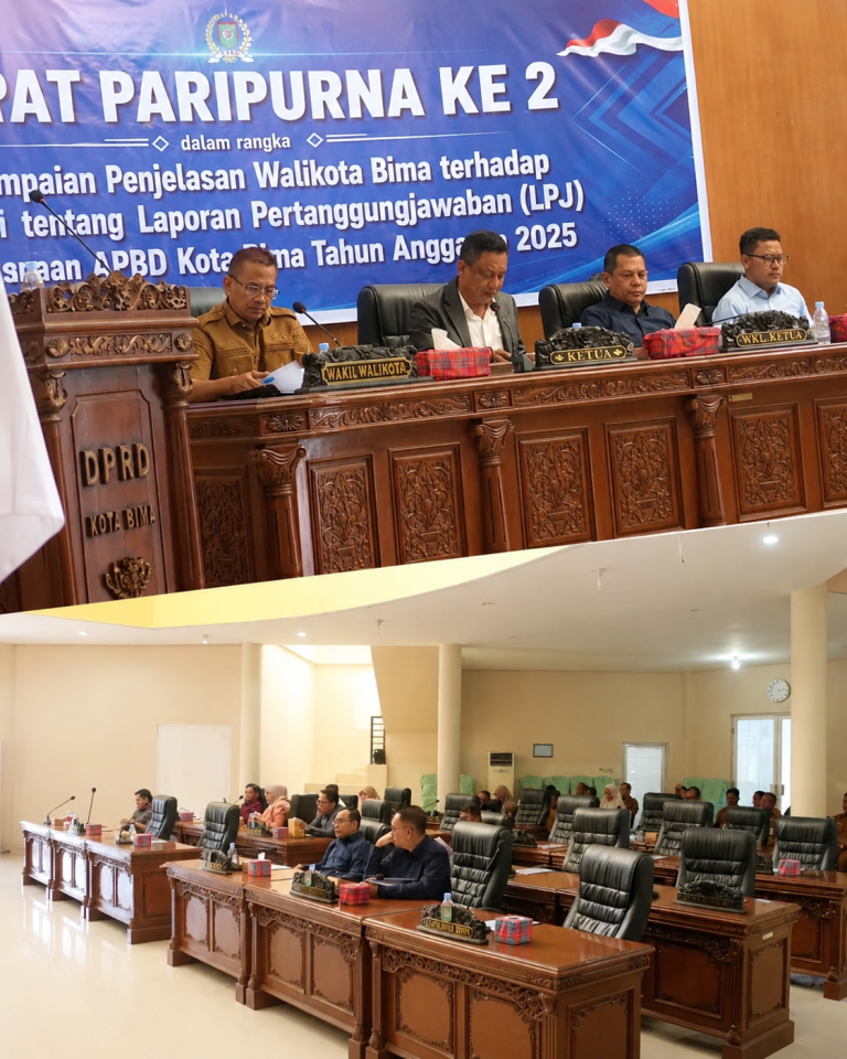 Wakil Wali Kota Bima Hadiri Paripurna Penyampaian Raperda LPJ APBD 2025