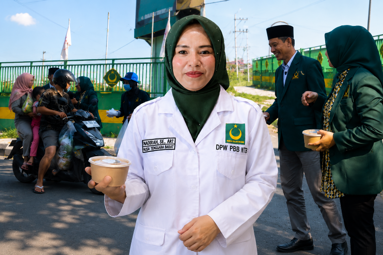 Cara Unik PBB NTB Rayakan Milad ke-28, Warga yang Melintas Langsung Kebagian Berkah