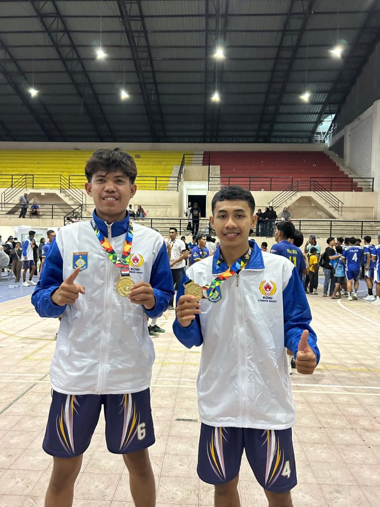 Tak Banyak yang Tahu, Dua Mahasiswa Ini Jadi Kunci Emas Tim Voli Putra Lombok Barat di PORPROV NTB 2026