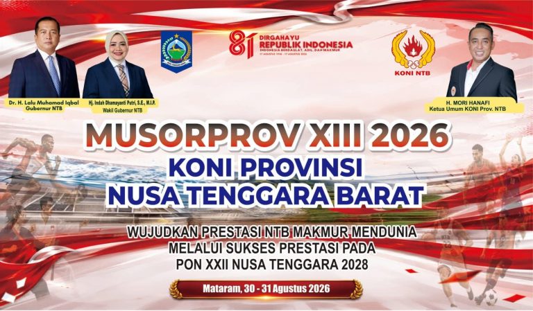 MUSORPROV KONI NTB Digelar Ahad di Lombok Raya Mataram