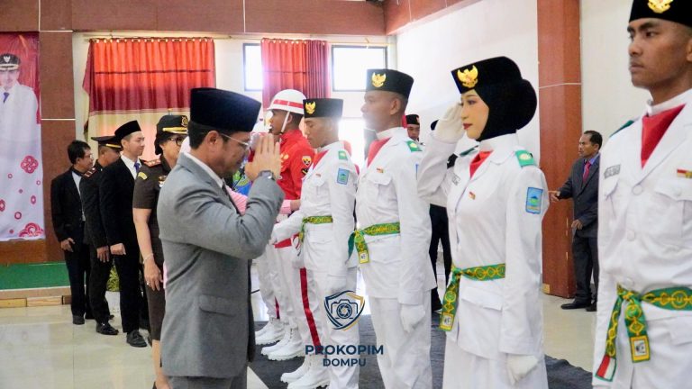 Paskibraka Dompu 2026 Dikukuhkan, Siap Kibarkan Merah Putih pada HUT RI ke-81